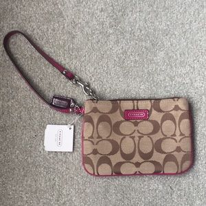 Brand New Coach Fabric Wristlet